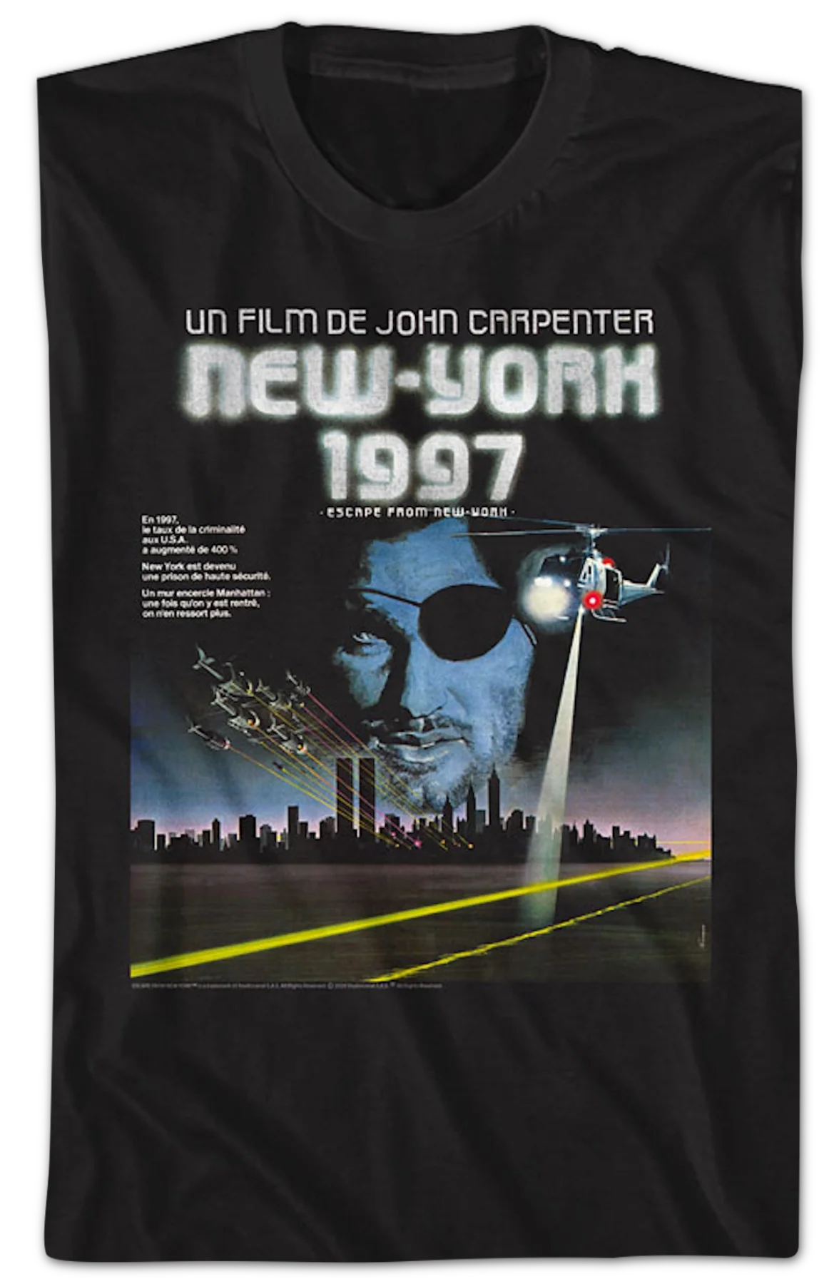 French Poster Escape From New York T-Shirt - Image 2