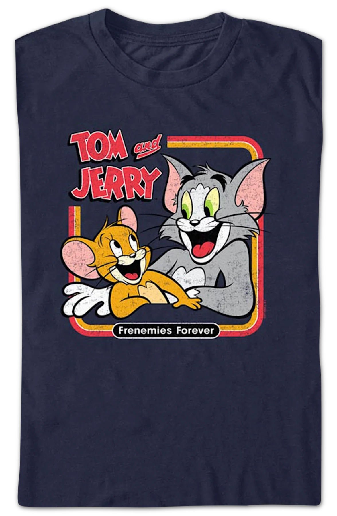 Frenemies Forever Tom And Jerry T-Shirt - Image 2