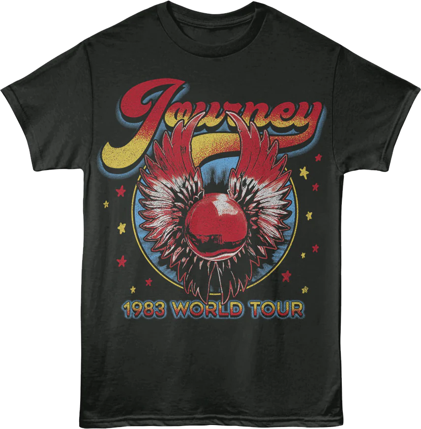 Front & Back 1983 World Tour Journey T-Shirt