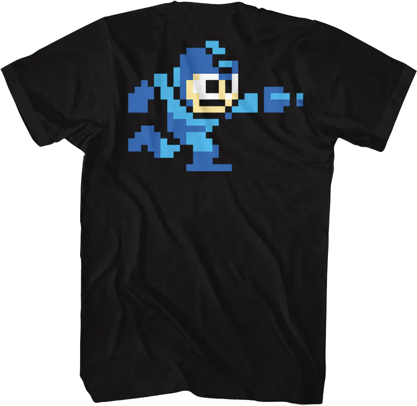 Front & Back 8-Bit Mega Man T-Shirt