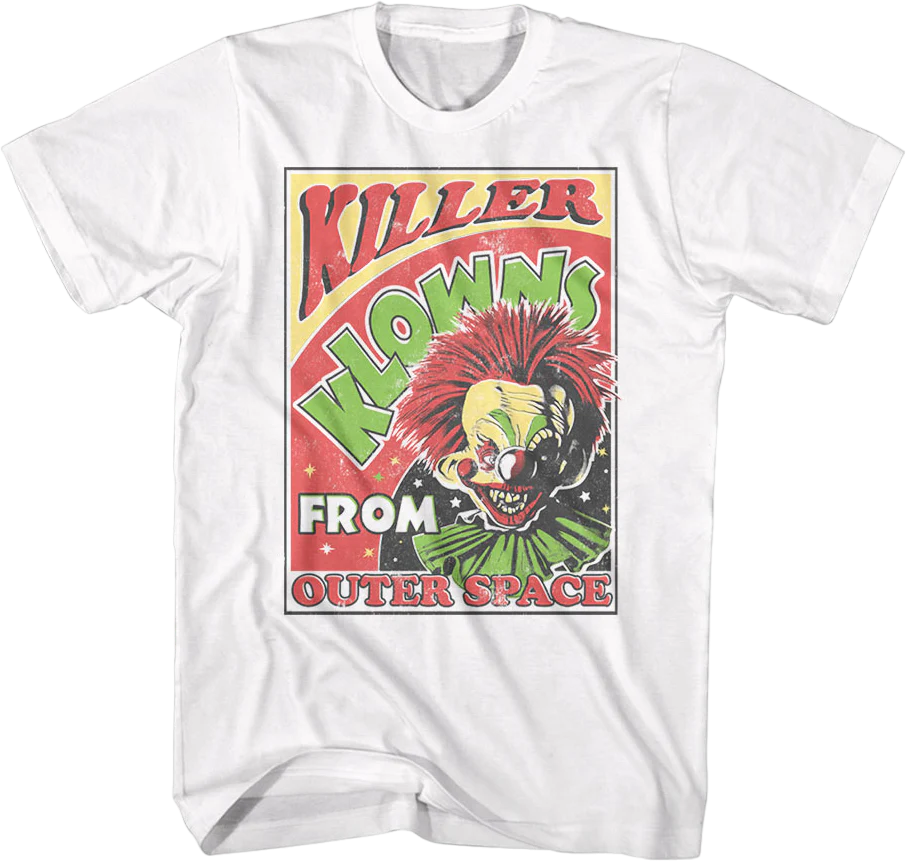 Front & Back Alien Bozos Killer Klowns From Outer Space T-Shirt