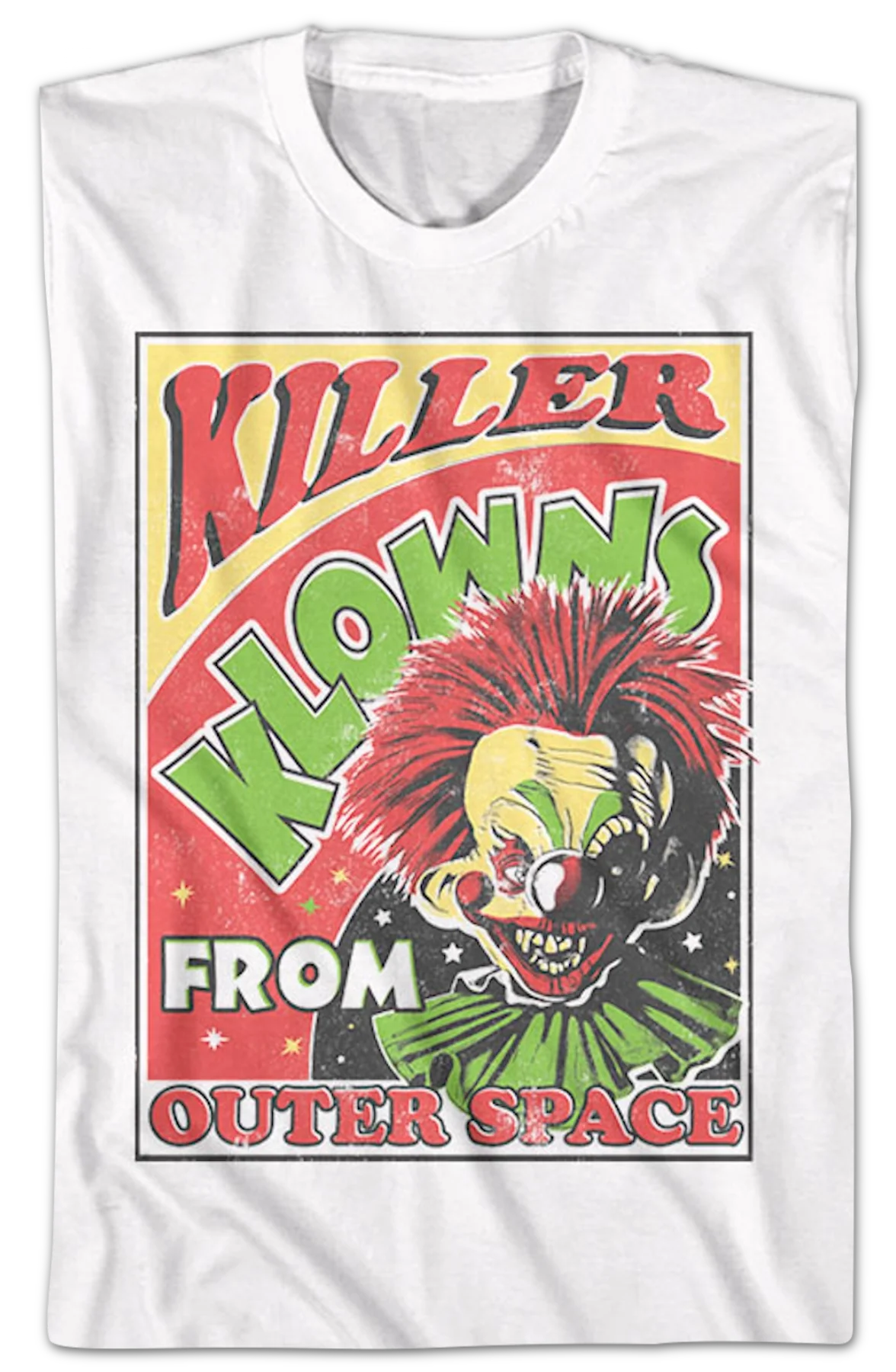 Front & Back Alien Bozos Killer Klowns From Outer Space T-Shirt - Image 2