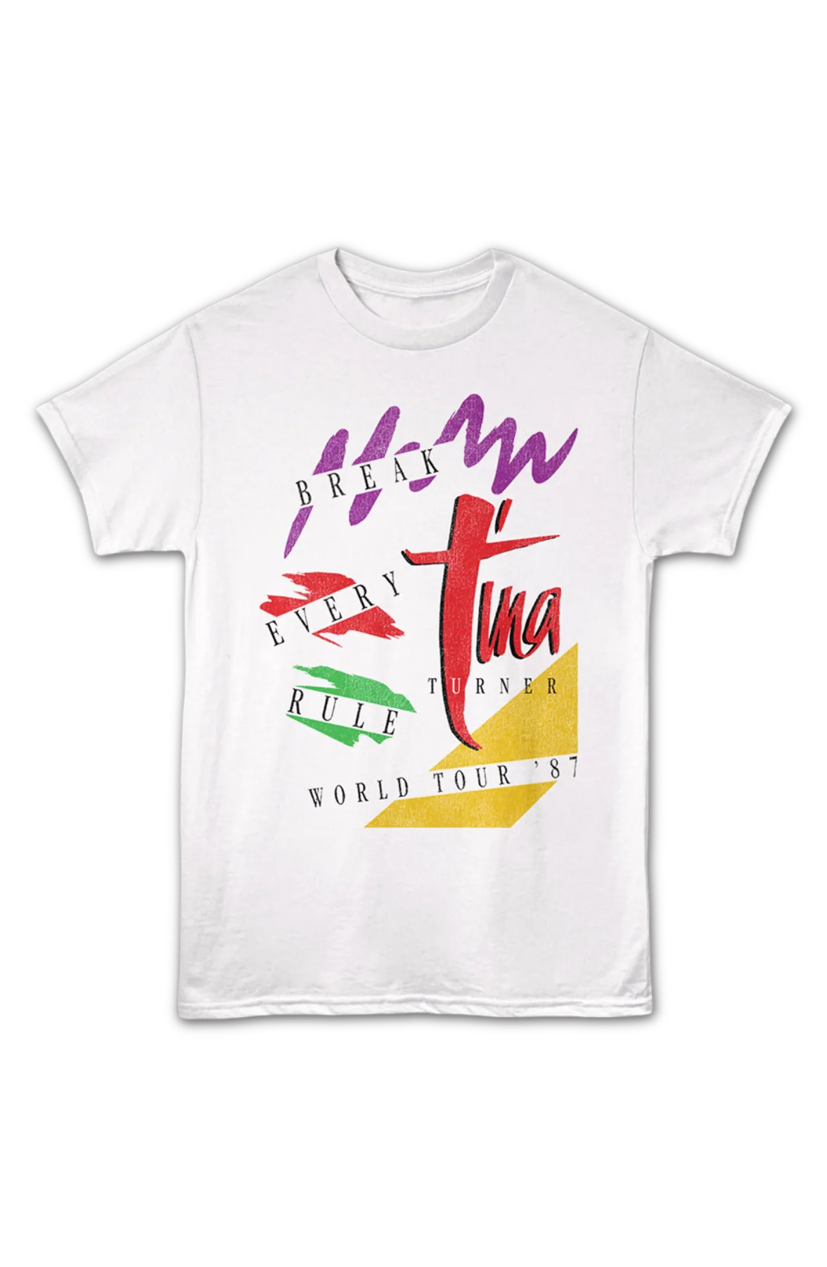 Front & Back Break Every Rule World Tour '87 Tina Turner T-Shirt - Image 2