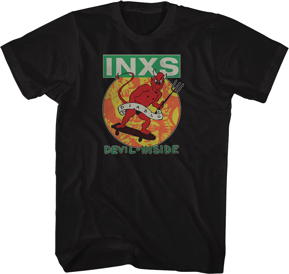 Front & Back Devil Inside INXS T-Shirt