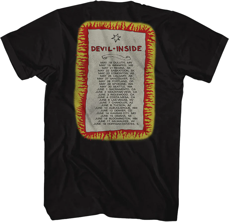 Front & Back Devil Inside INXS T-Shirt - Image 3