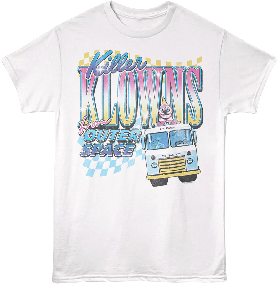 Front & Back Ice Cream Truck Killer Klowns From Outer Space T-Shirt