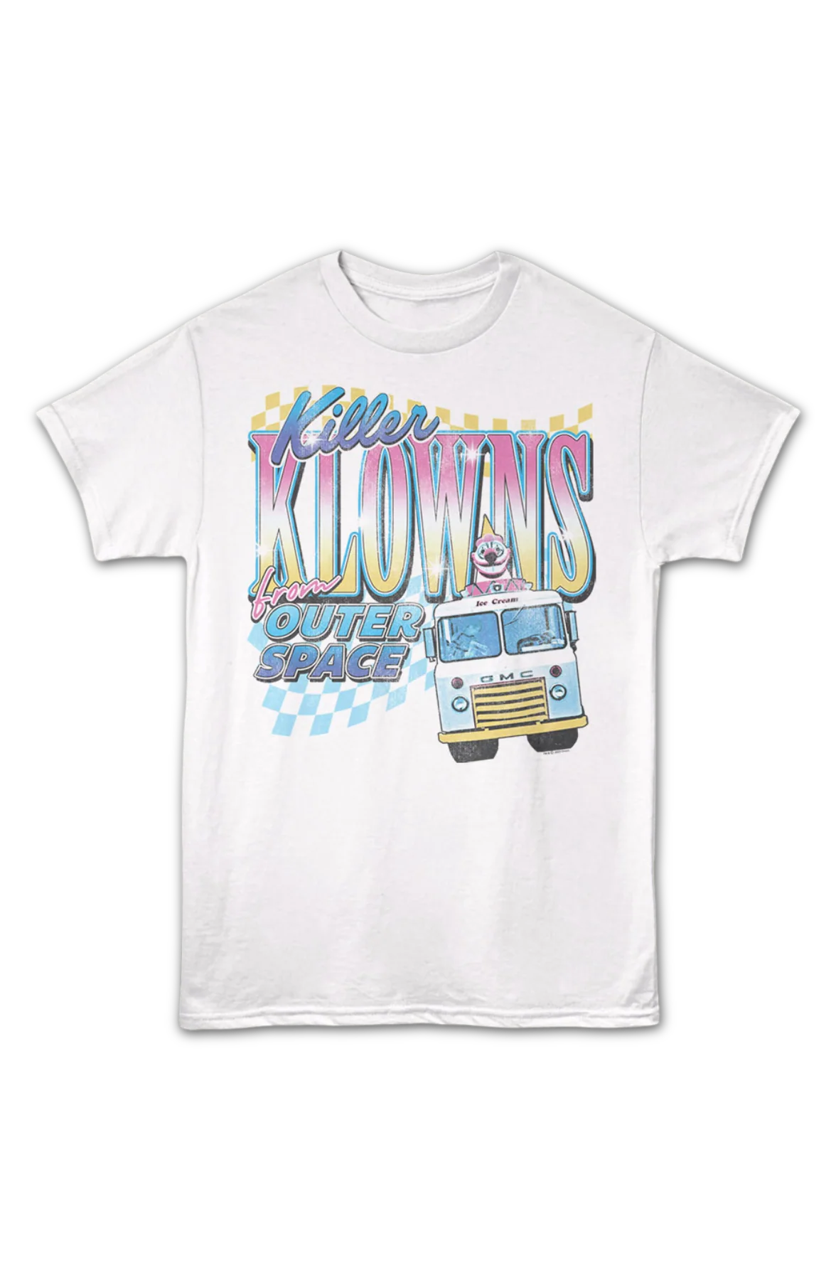 Front & Back Ice Cream Truck Killer Klowns From Outer Space T-Shirt - Image 2