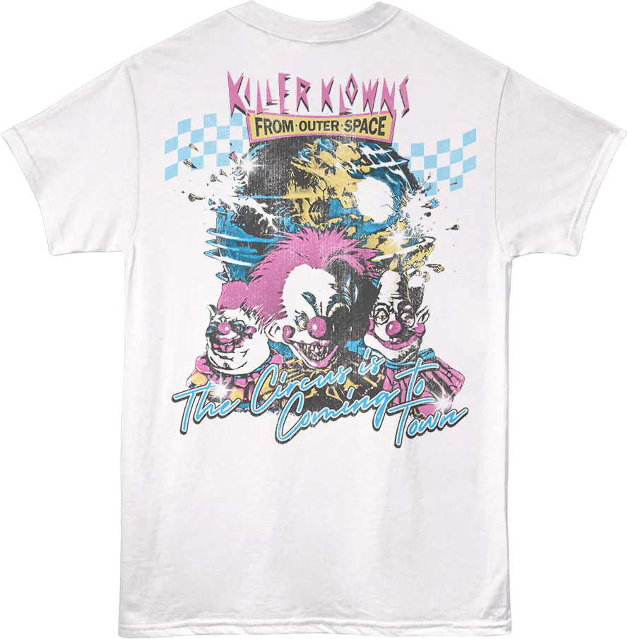 Front & Back Ice Cream Truck Killer Klowns From Outer Space T-Shirt - Image 3