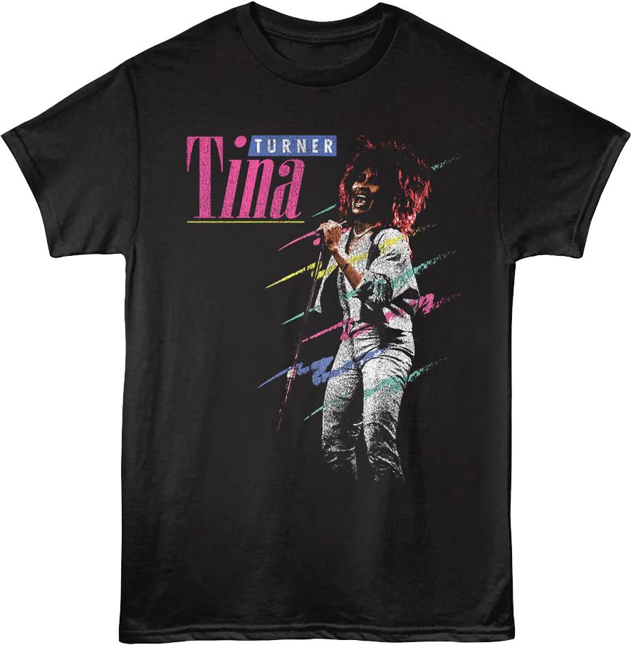 Front & Back Private Dancer Tour Tina Turner T-Shirt