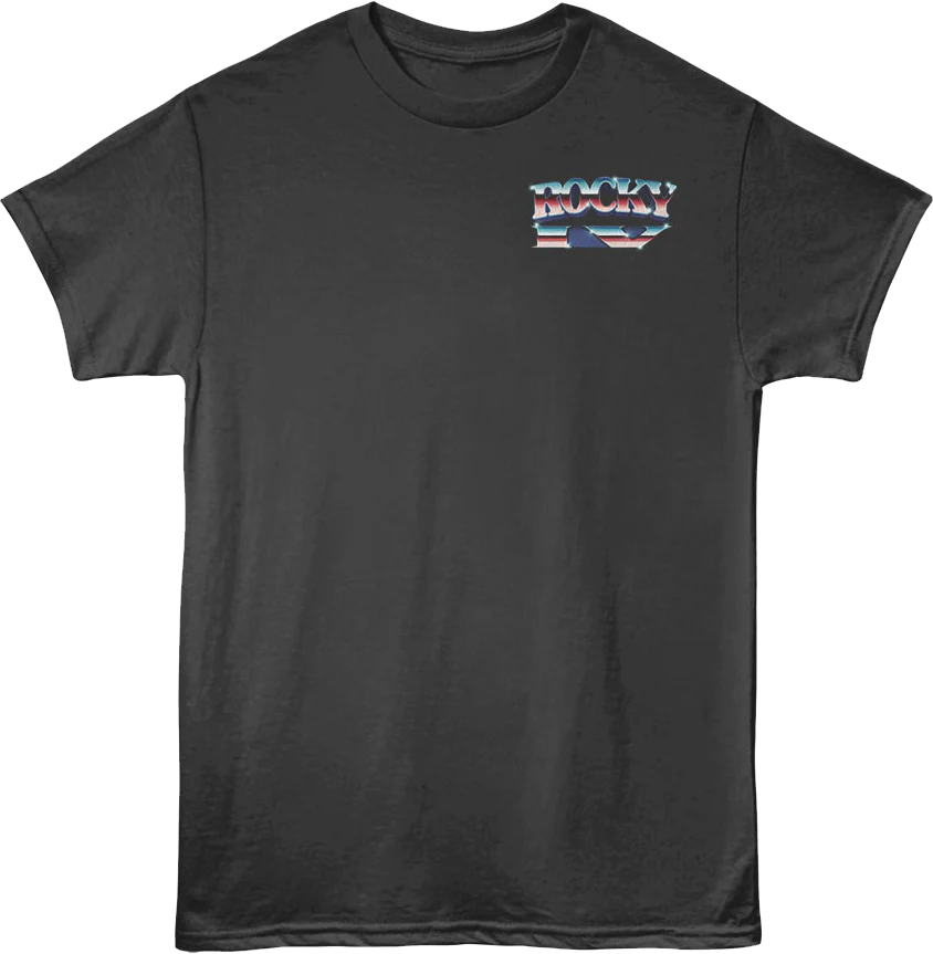 Front & Back Rocky IV T-Shirt - Image 3