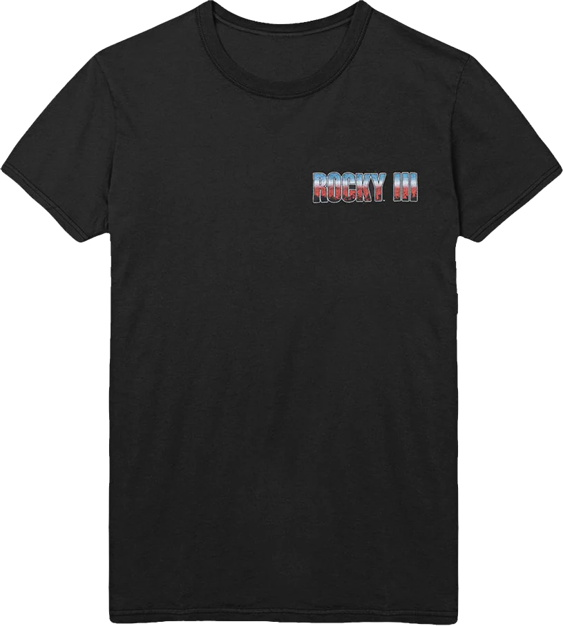 Front & Back Rocky vs. Clubber Rocky III T-Shirt - Image 3