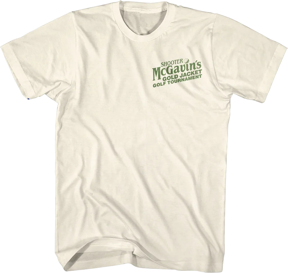 Front & Back Shooter McGavin's Golf Tournament Happy Gilmore T-Shirt - Image 3