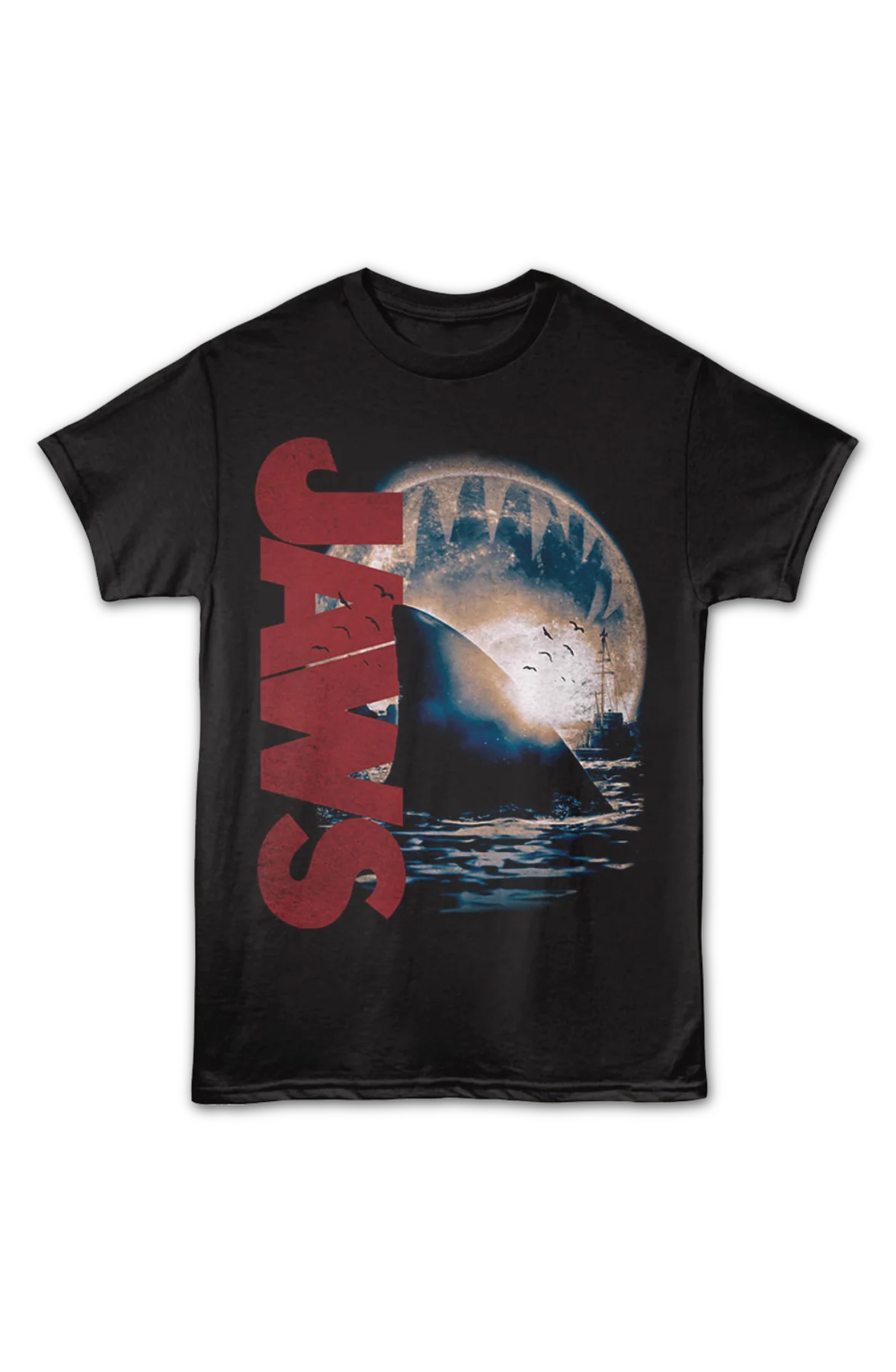Front & Back Stay Out Of The Water Jaws T-Shirt - Image 2