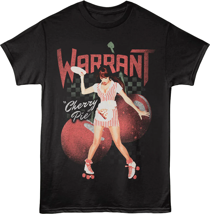 Front & Back Tastes So Good Cherry Pie Warrant T-Shirt