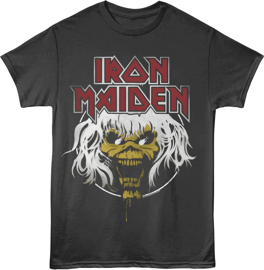 Front & Back The Beast On The Road World Tour Iron Maiden T-Shirt