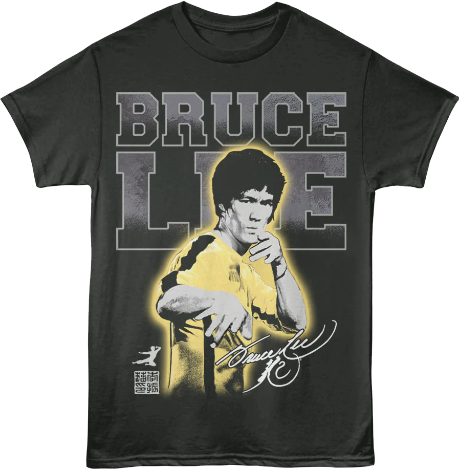 Front & Back The Dragon Bruce Lee T-Shirt