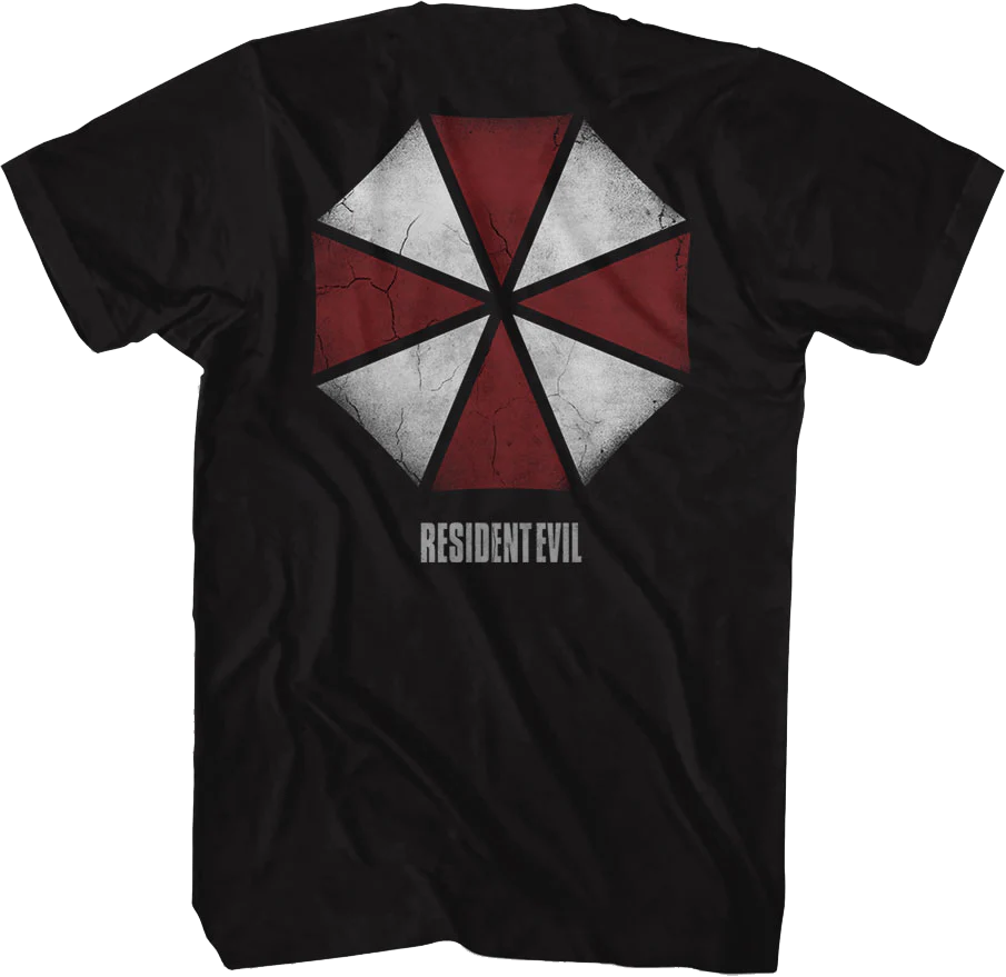 Front & Back Umbrella Corporation Logo Resident Evil T-Shirt