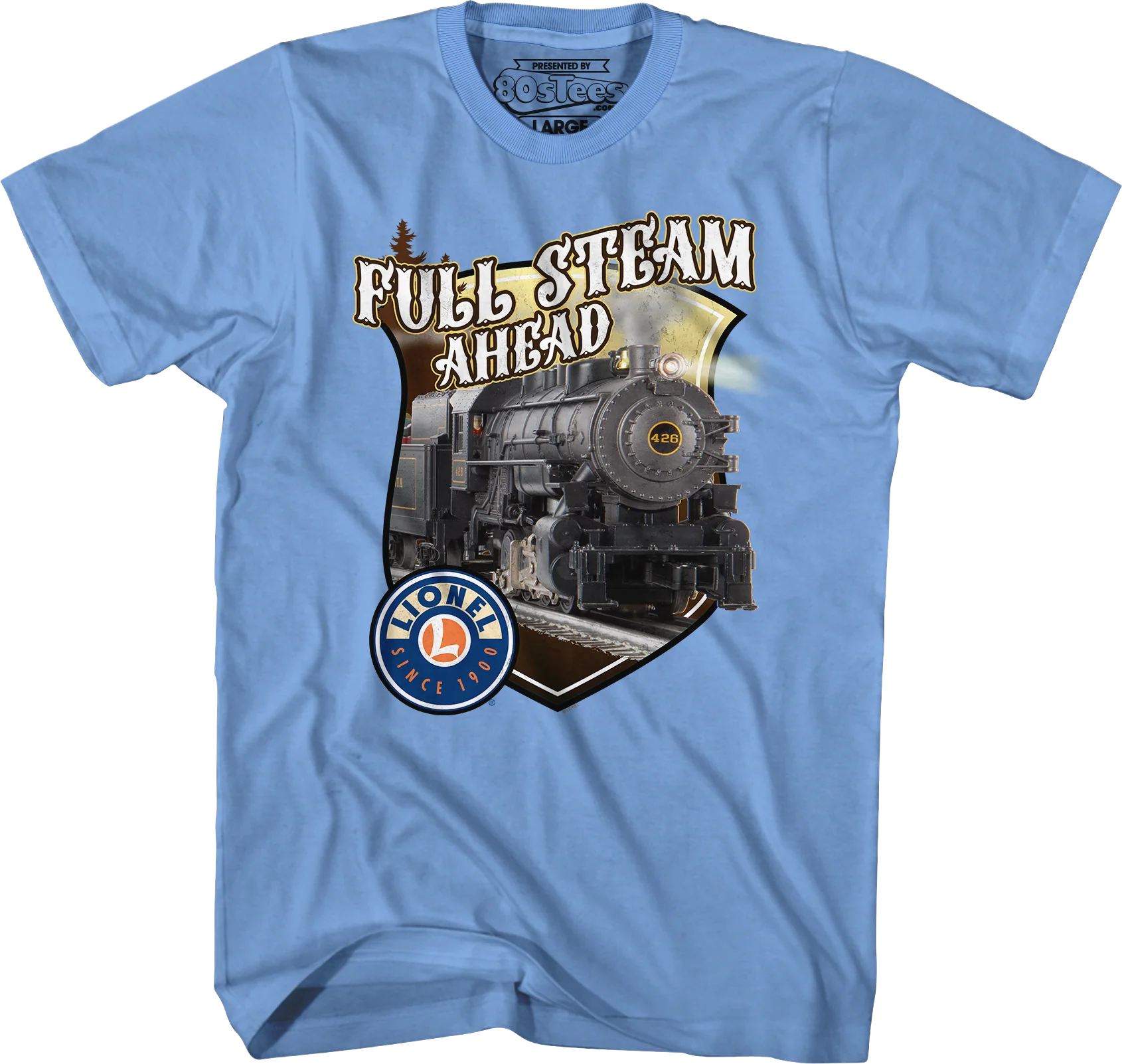 Full Steam Ahead Lionel Trains T-Shirt - Image 3
