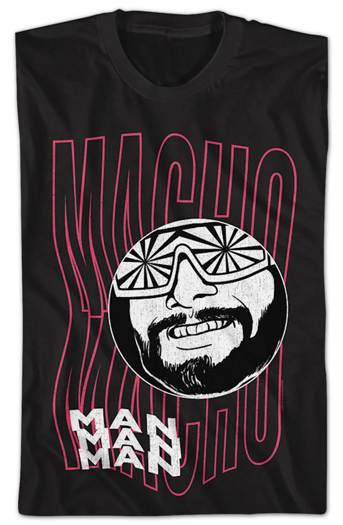 Funky Text Macho Man Randy Savage T-Shirt - Image 2