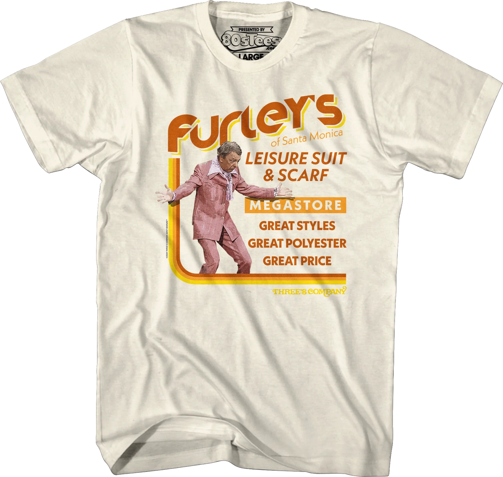 Furley's of Santa Monica Three's Company T-Shirt - Image 5