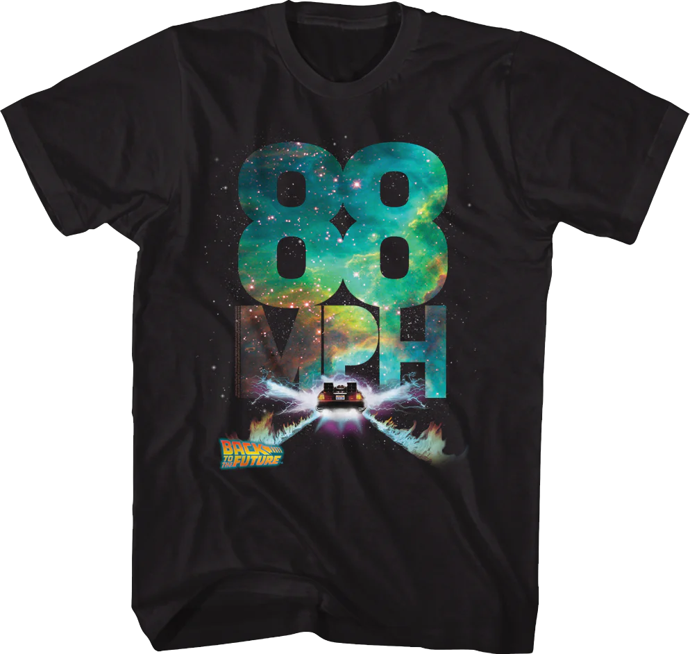 Galactic 88 Miles Per Hour Back To The Future T-Shirt