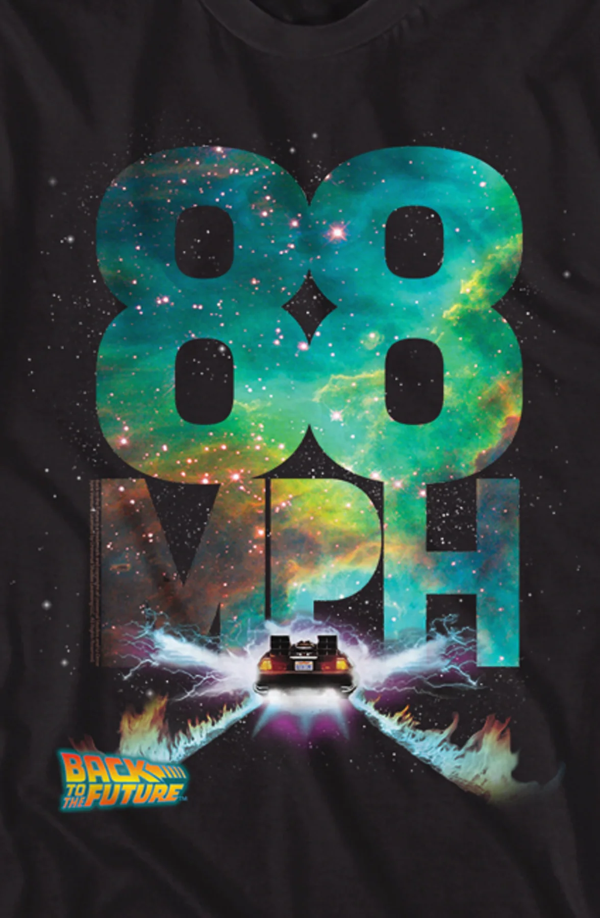 Galactic 88 Miles Per Hour Back To The Future T-Shirt - Image 2