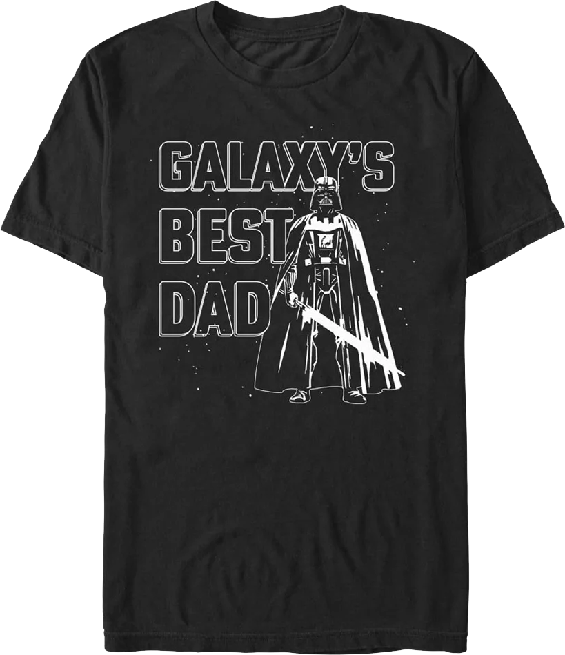 Galaxy's Best Dad Darth Vader Star Wars T-Shirt