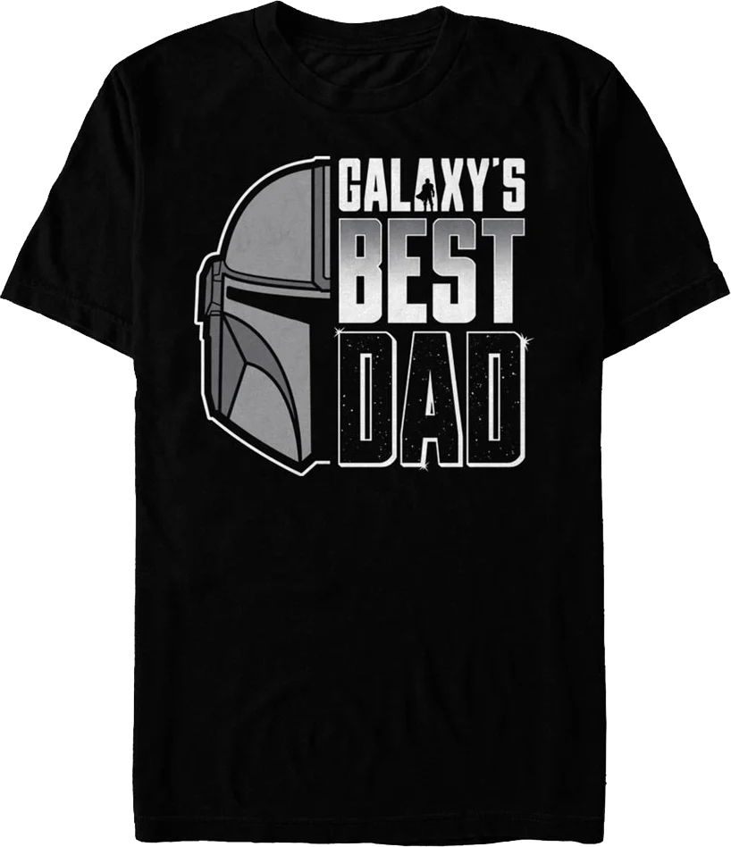 Galaxy's Best Dad The Mandalorian Star Wars T-Shirt