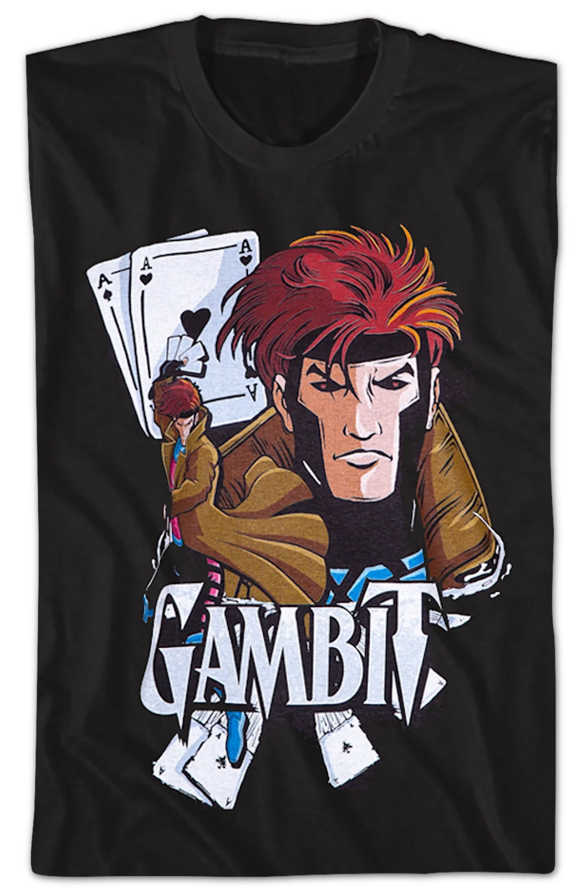 Gambit Feeling Lucky Men's X-Men Marvel Comics T-Shirt - Image 2