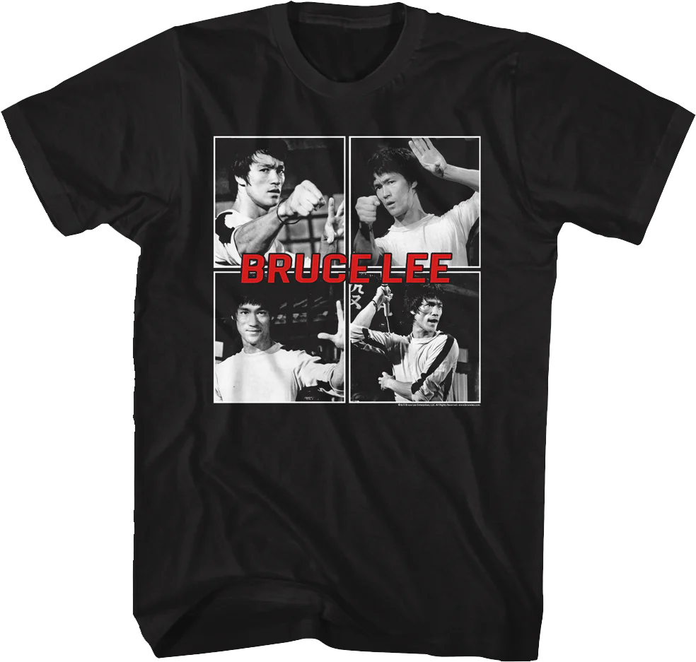 Game Of Death Collage Bruce Lee T-Shirt