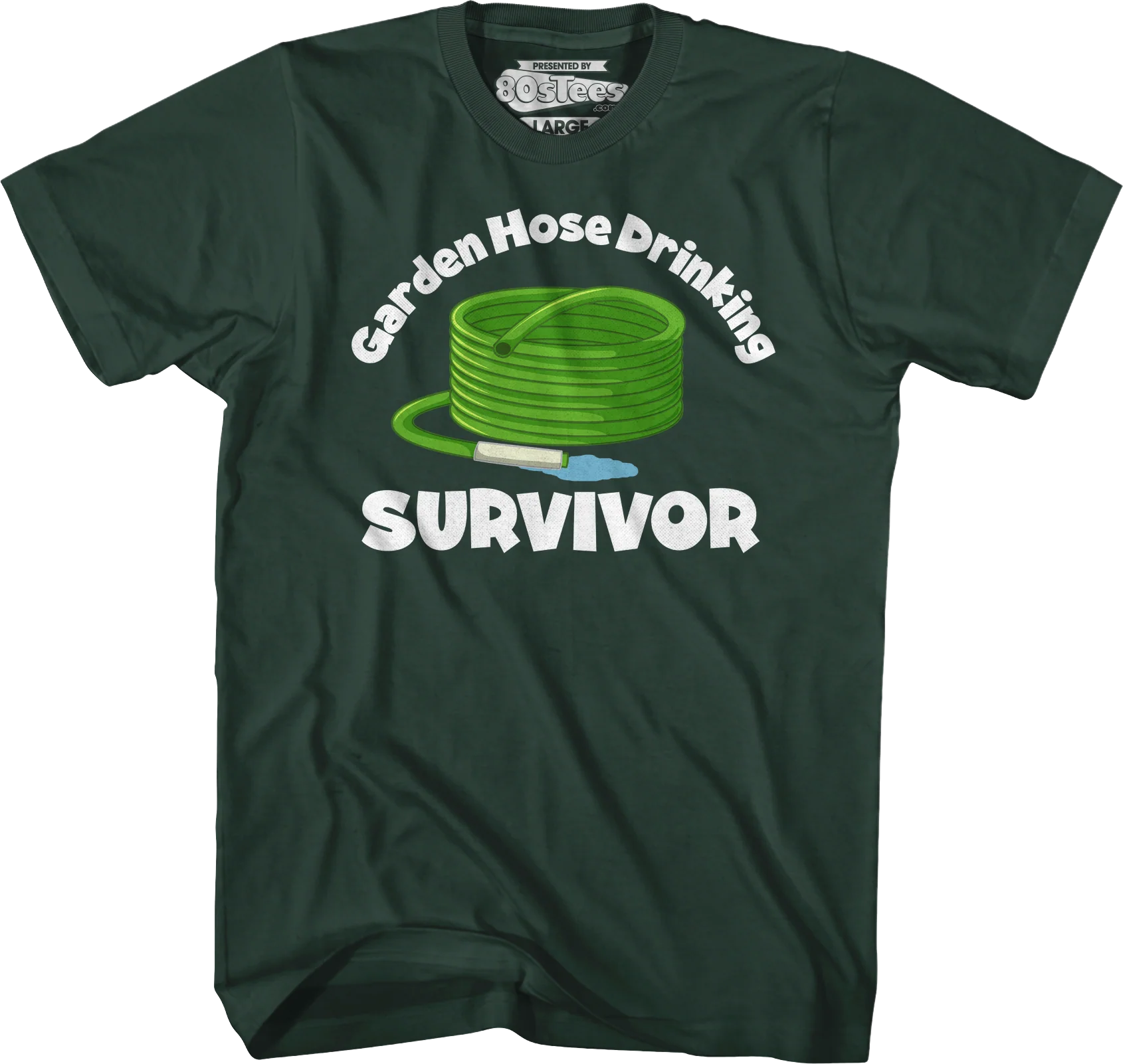Garden Hose Drinking Survivor T-Shirt - Image 3