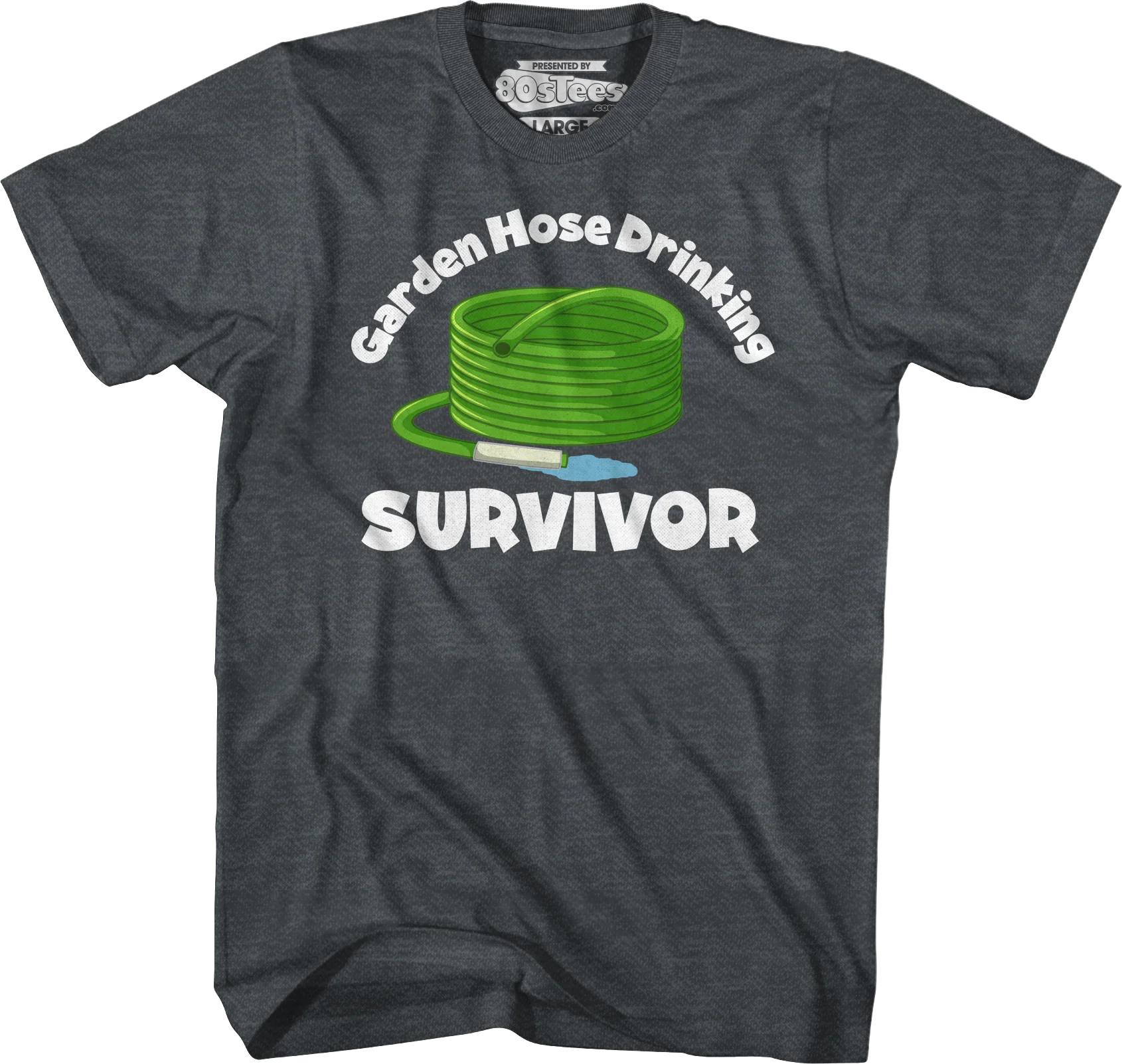 Garden Hose Drinking Survivor T-Shirt - Image 4