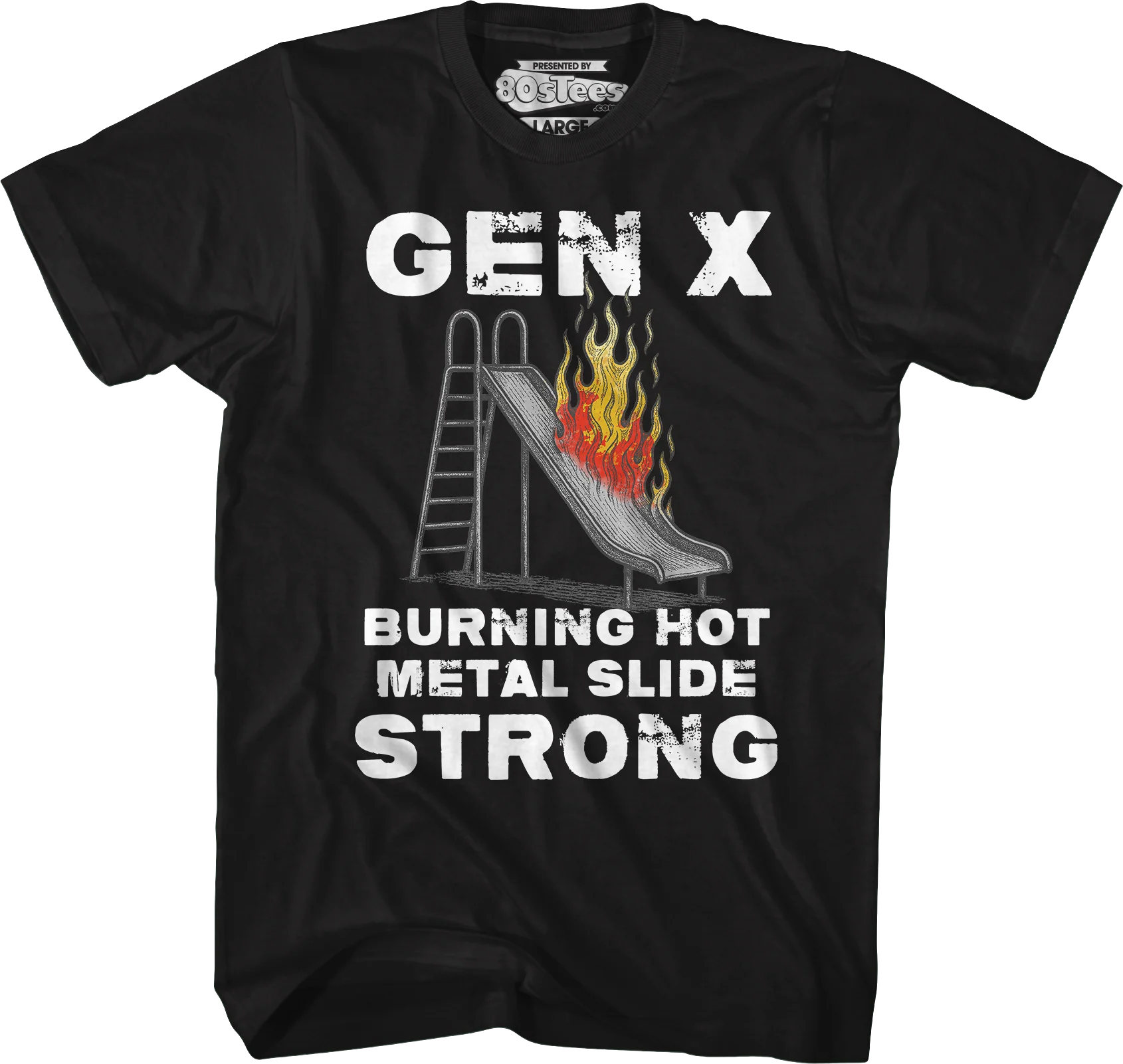 Gen X Burning Hot Metal Slide Strong T-Shirt - Image 4