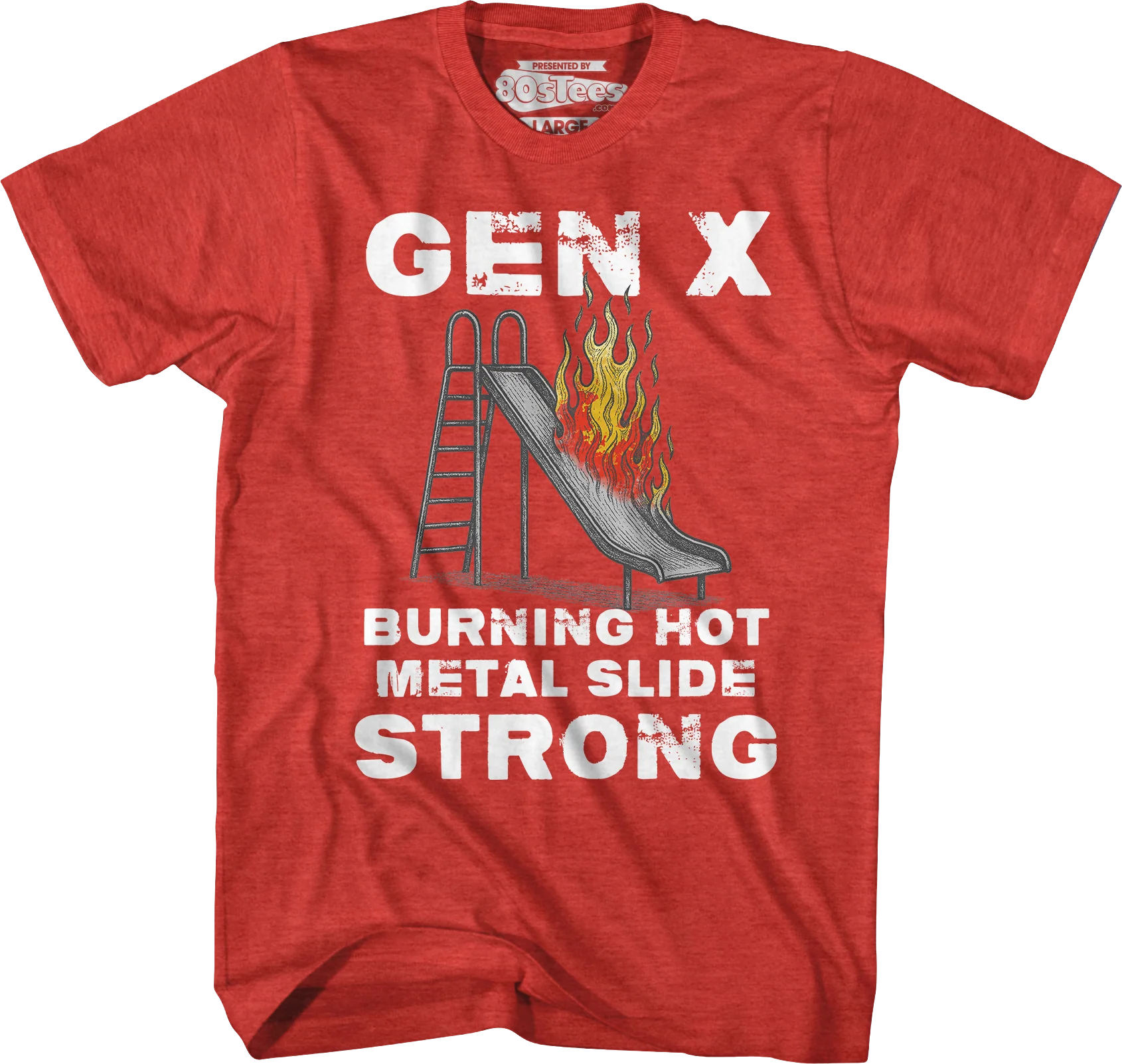 Gen X Burning Hot Metal Slide Strong T-Shirt - Image 5
