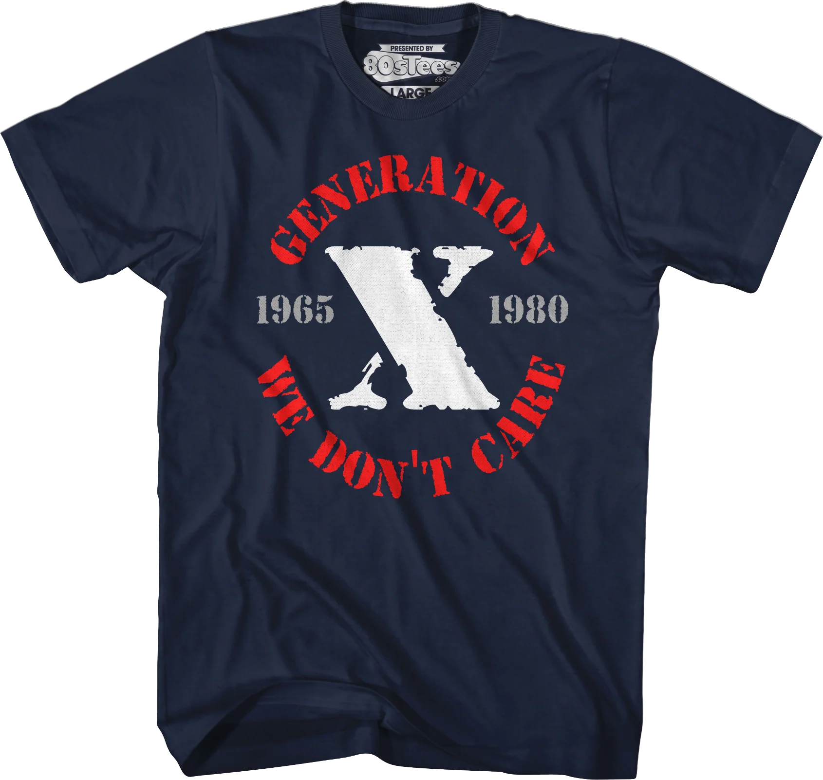 Generation X We Don't Care T-Shirt - Image 3