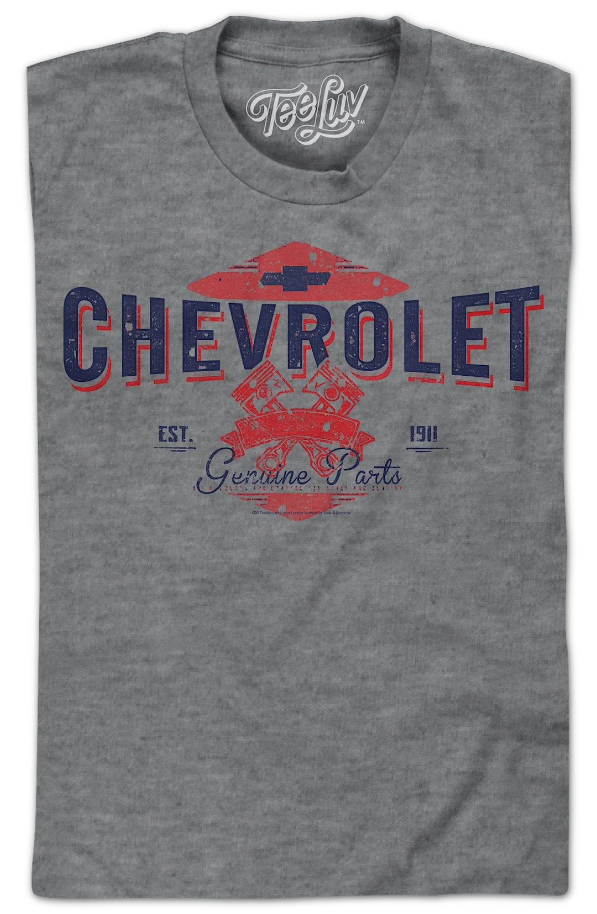Genuine Parts Est. 1911 Chevrolet T-Shirt - Image 2