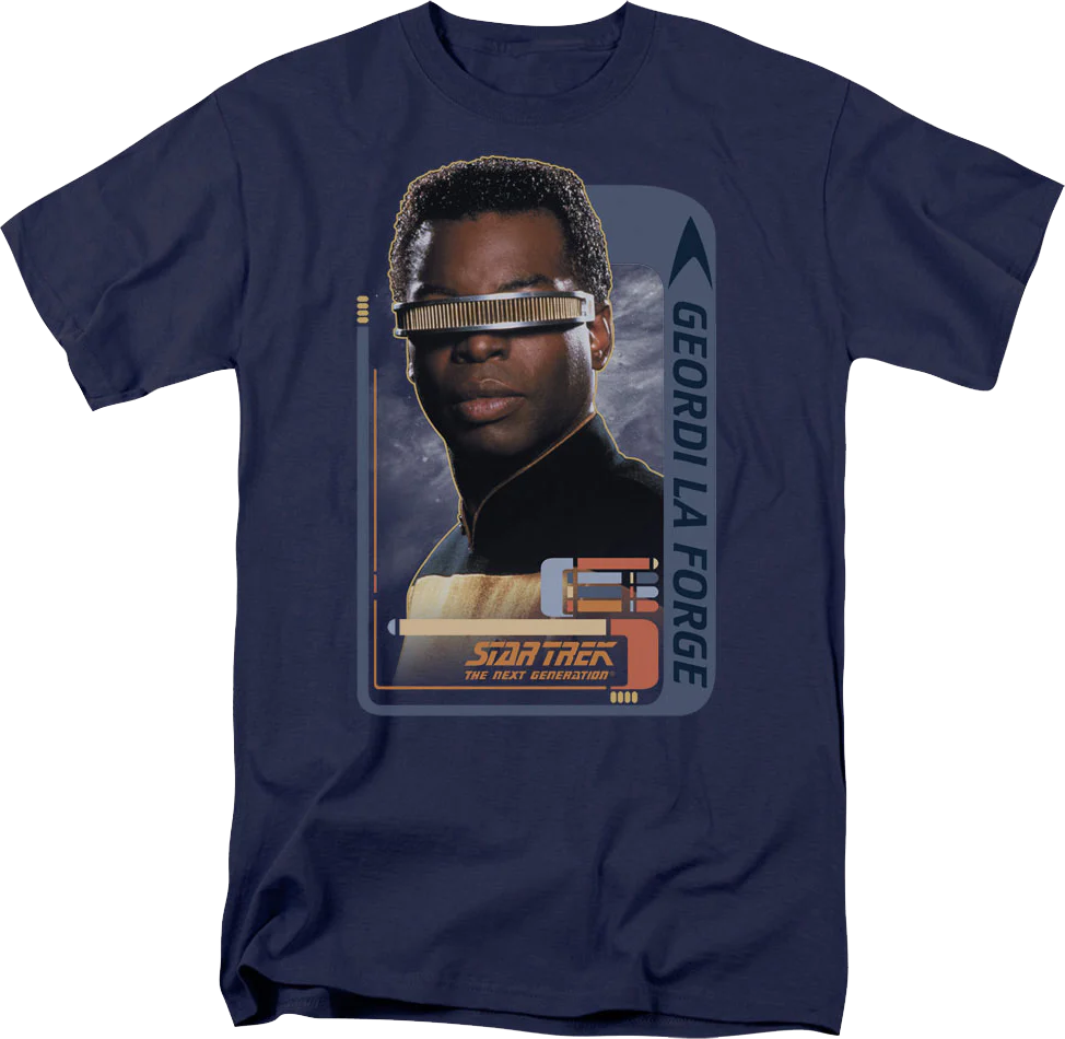 Geordi La Forge Star Trek The Next Generation T-Shirt