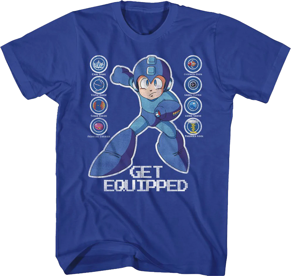 Get Equipped Mega Man T-Shirt