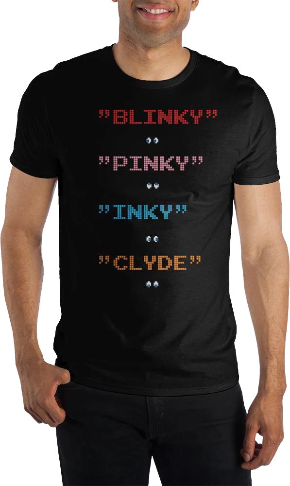 Ghost Names Pac-Man T-Shirt