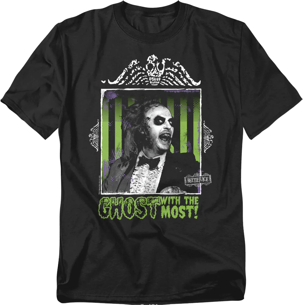 Ghost With The Most Framed Photo Beetlejuice T-Shirt
