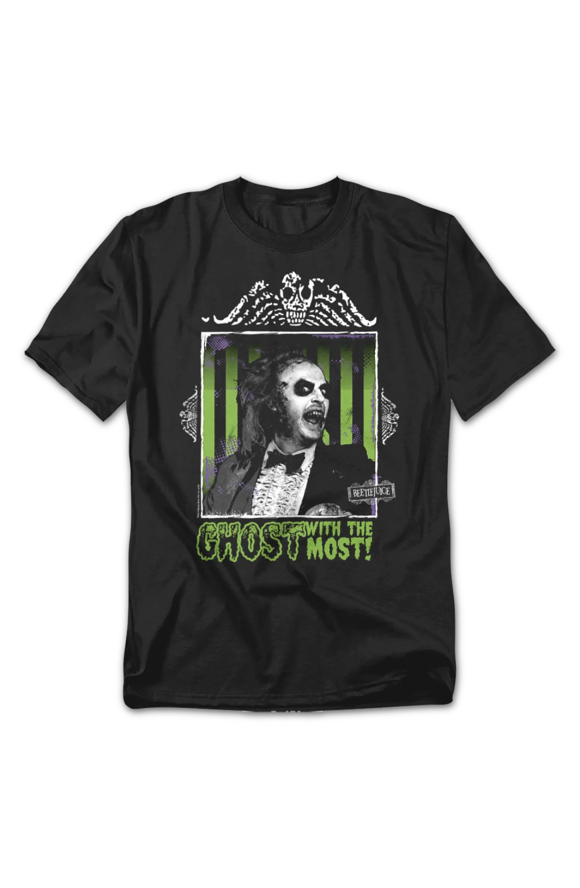 Ghost With The Most Framed Photo Beetlejuice T-Shirt - Image 2