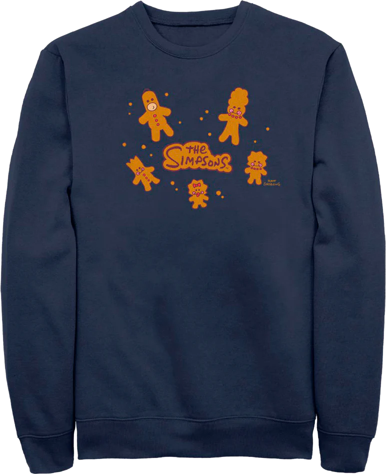 Gingerbread Cookies Simpsons Sweatshirt