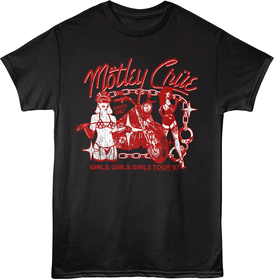 Girls Girls Girls Tour '87 Motley Crue T-Shirt