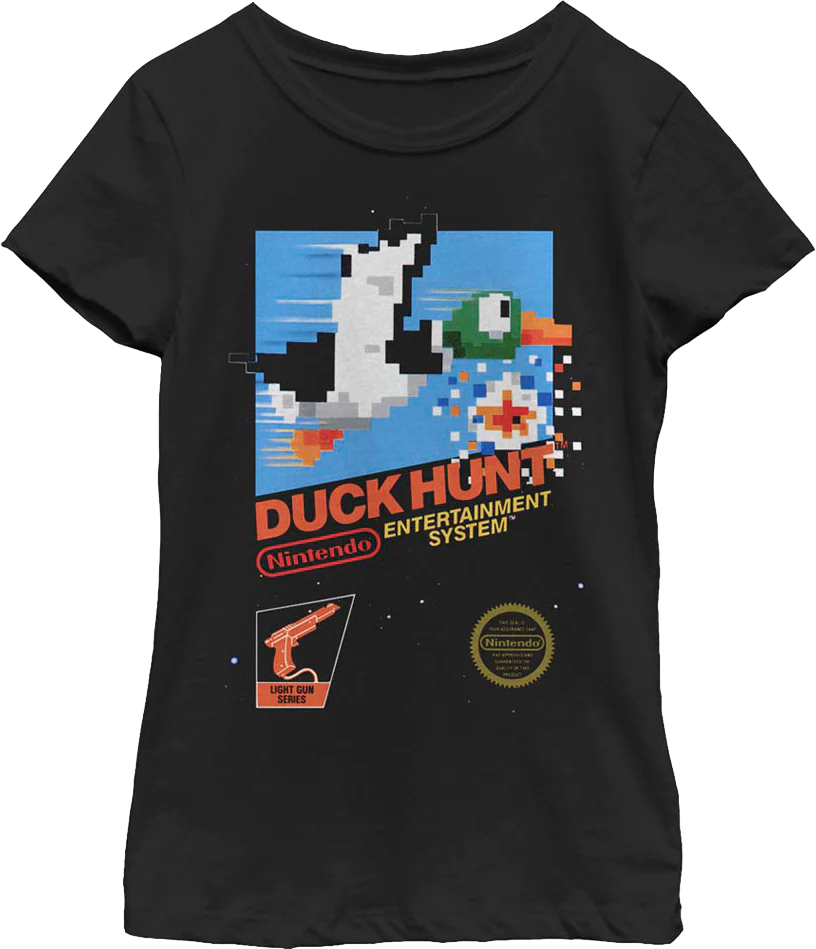 Girls Youth Duck Hunt Nintendo Shirt