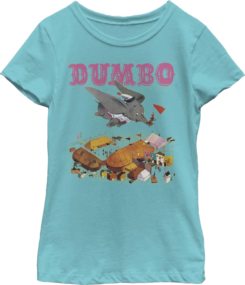 Girls Youth Dumbo Poster Disney Shirt