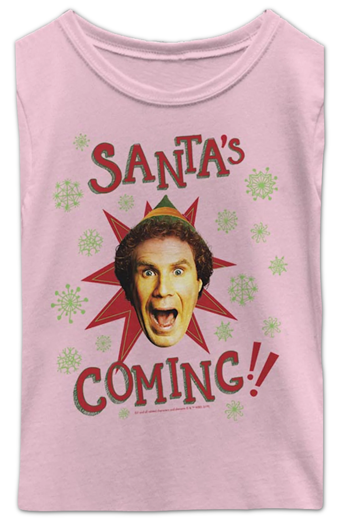 Girls Youth Santa's Coming Elf Shirt - Image 2