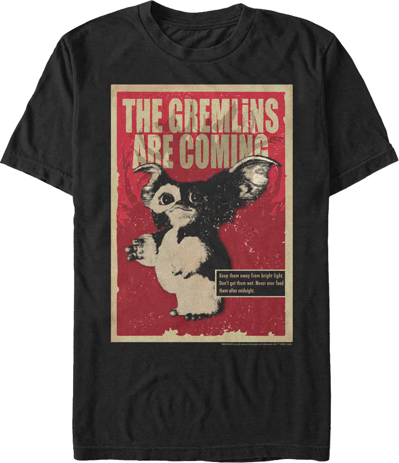 Gizmo Poster Gremlins T-Shirt