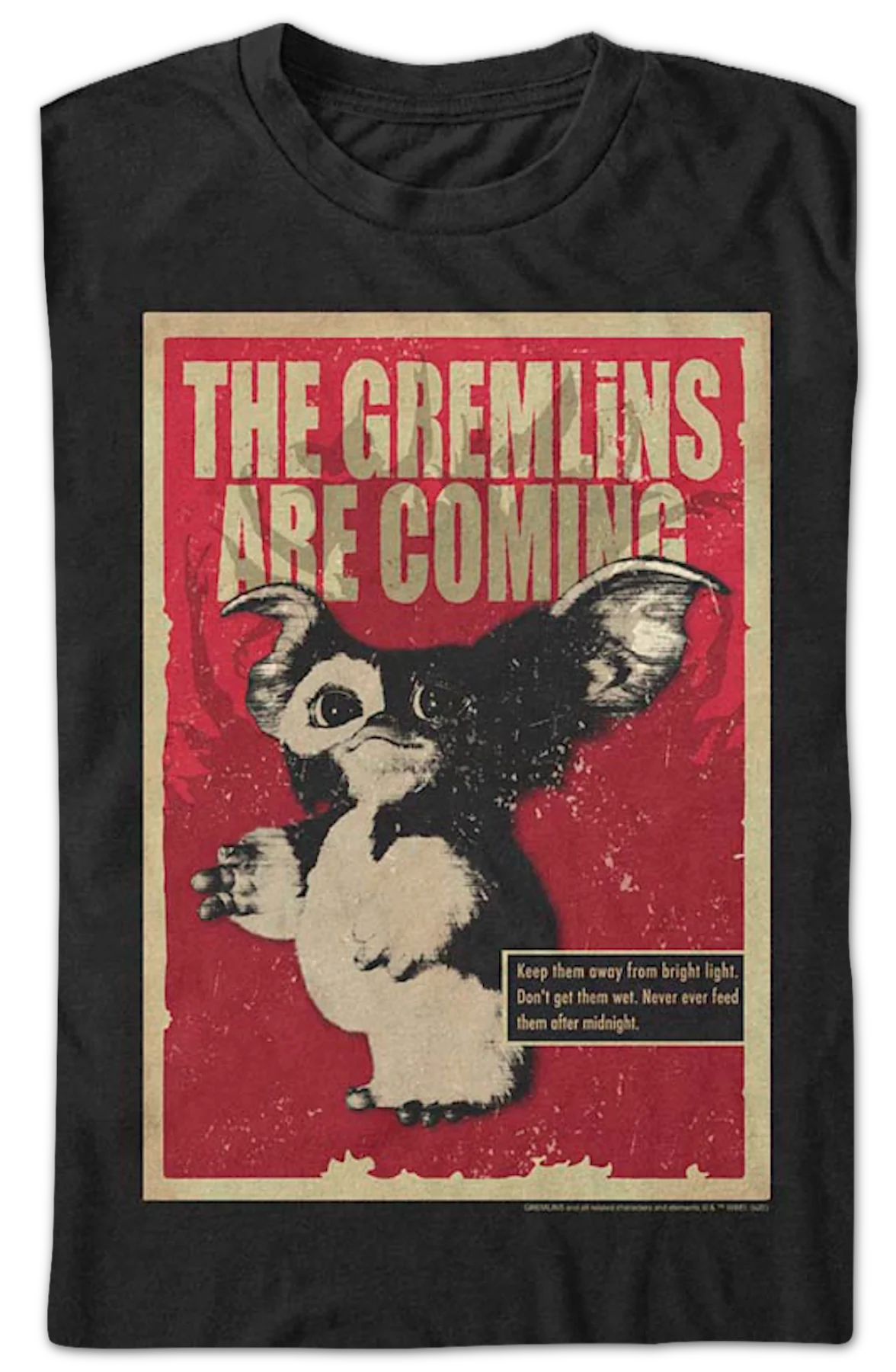 Gizmo Poster Gremlins T-Shirt - Image 2