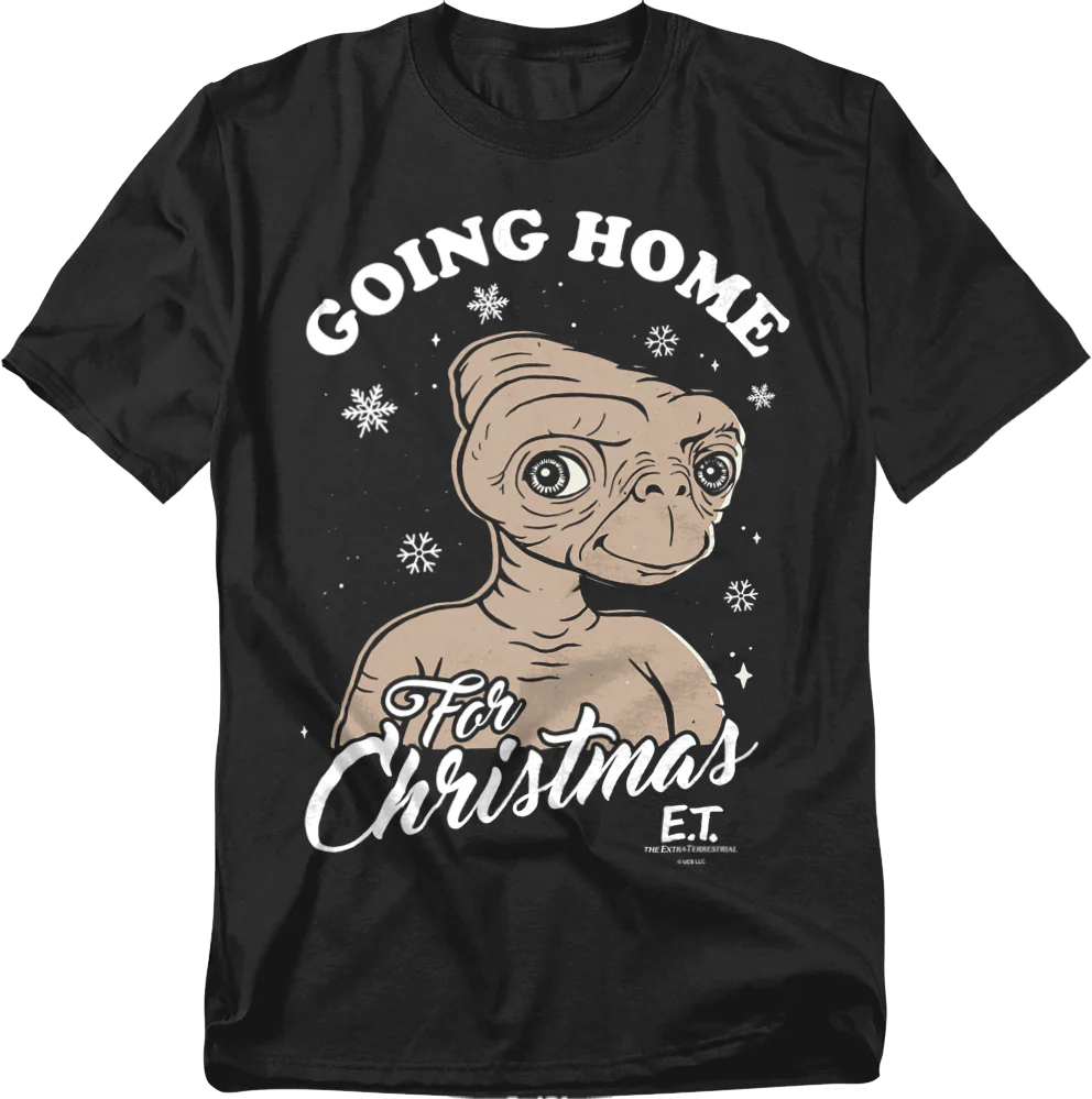 Going Home For Christmas E.T. T-Shirt