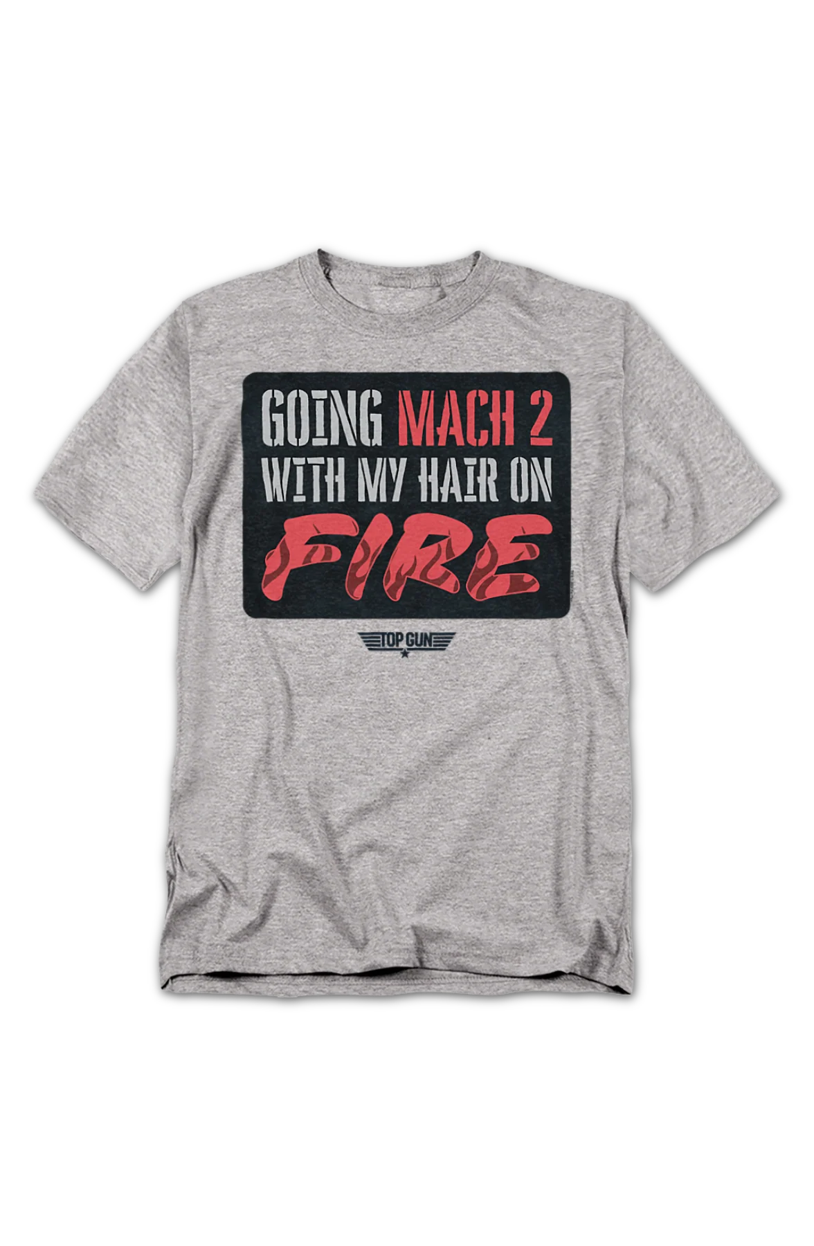 Going Mach 2 With My Hair On Fire Top Gun T-Shirt - Image 2
